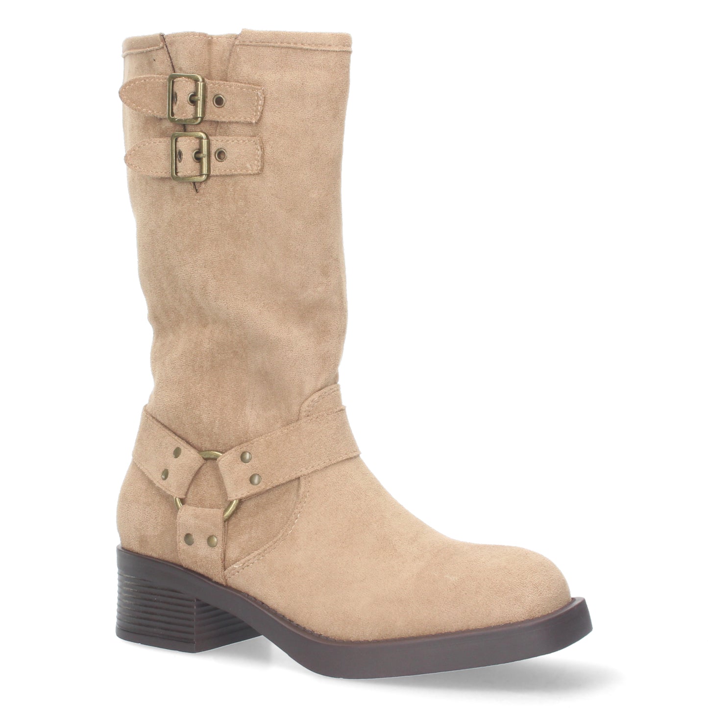 Bota Motera para Mujer con Tacón Bajo