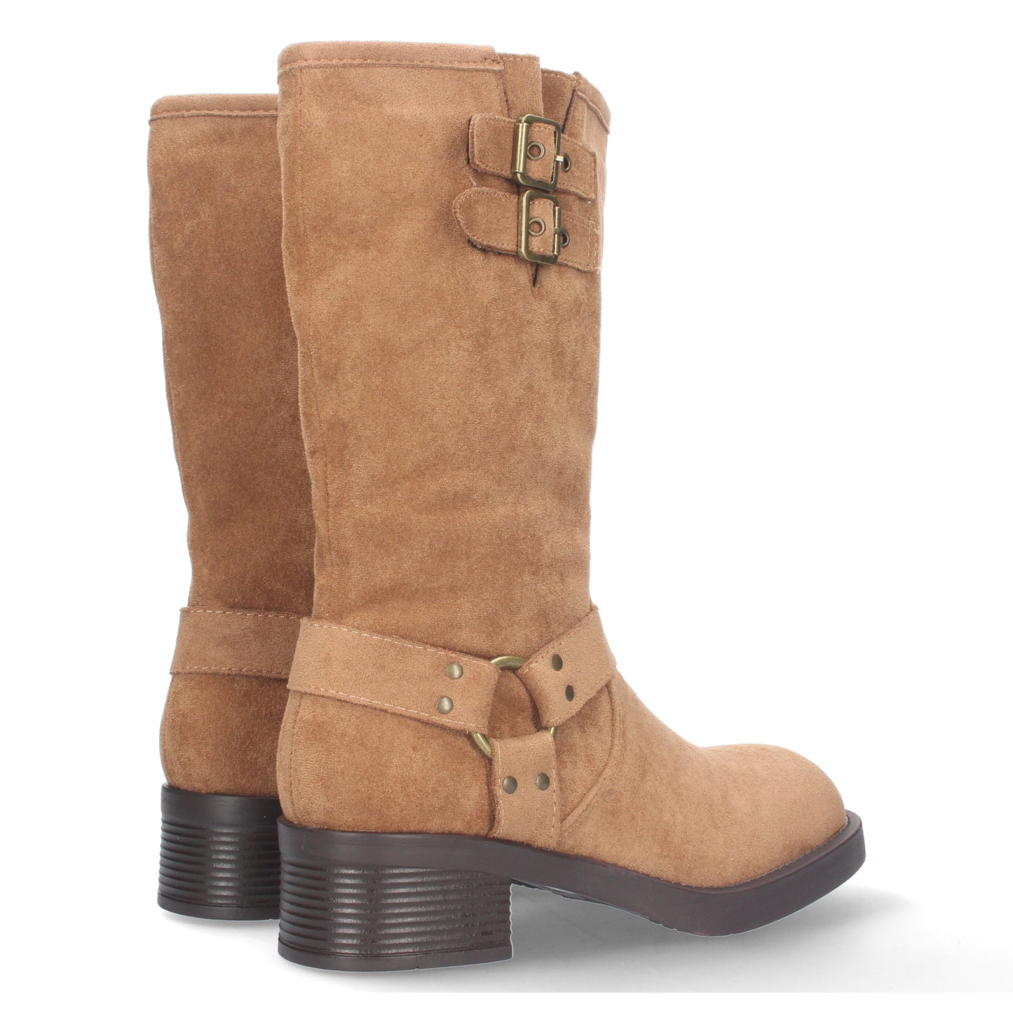 Bota Motera para Mujer con Tacón Bajo