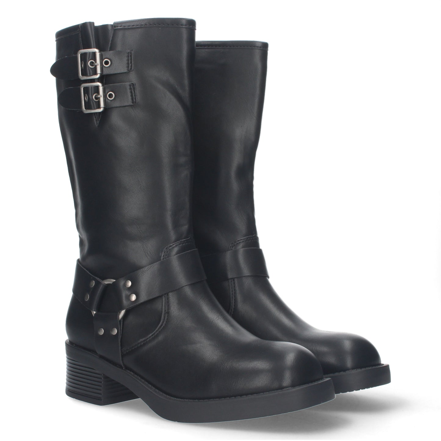 Bota Motera para Mujer con Tacón Bajo