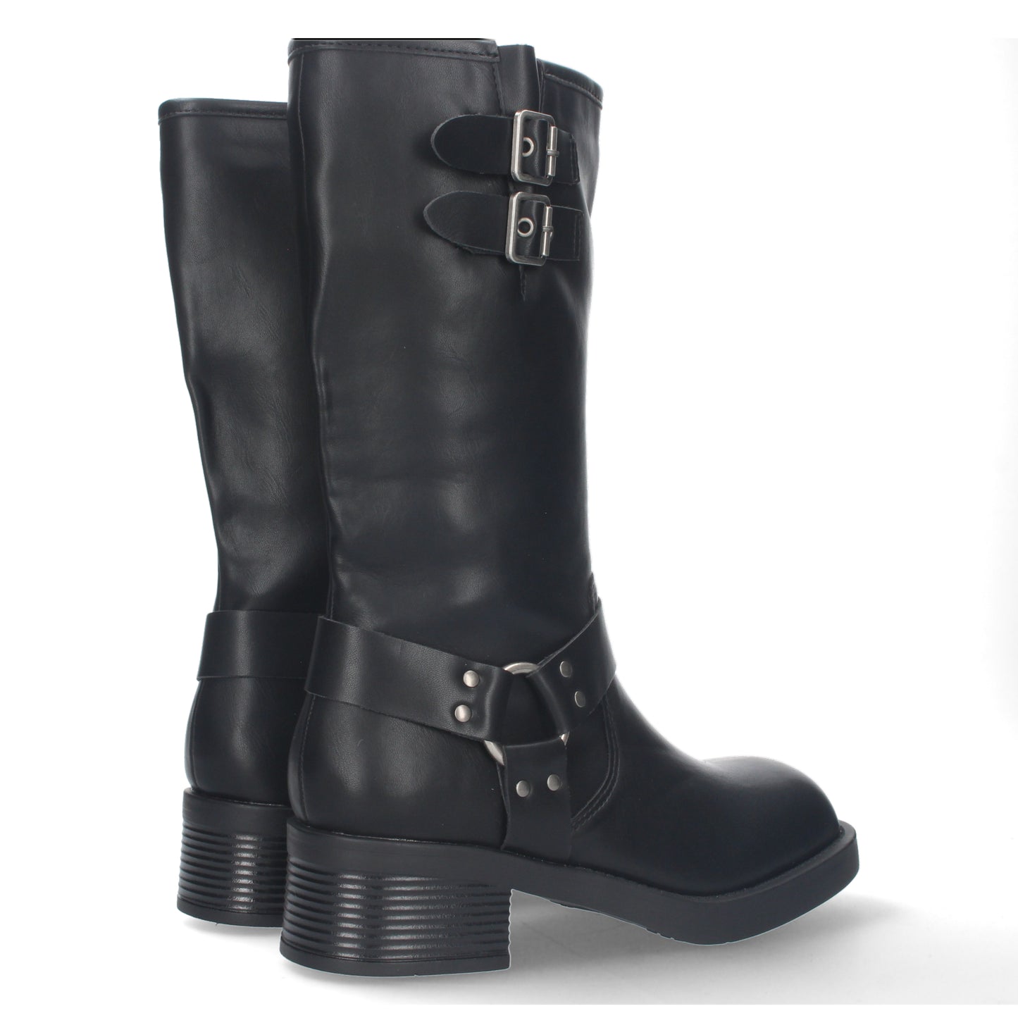 Bota Motera para Mujer con Tacón Bajo