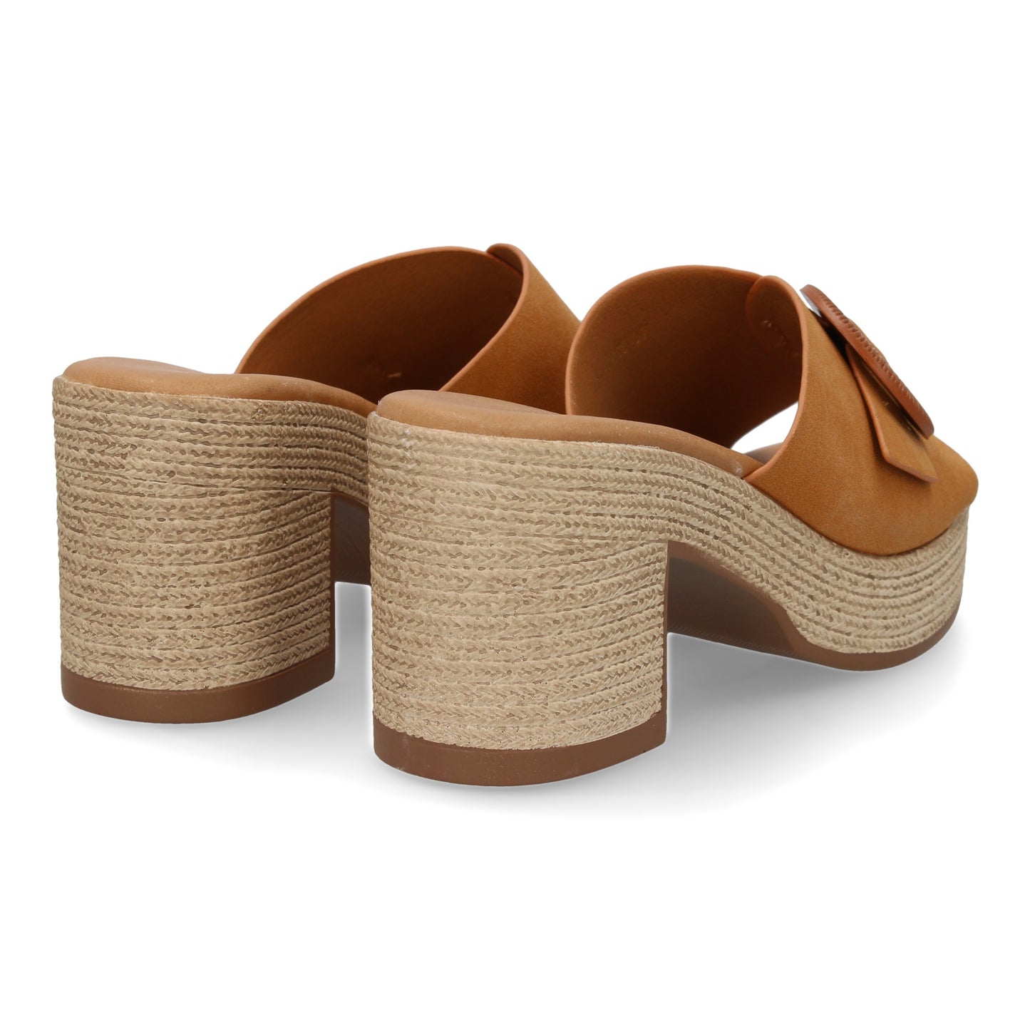 Heeled Clog with Decorative Buckle