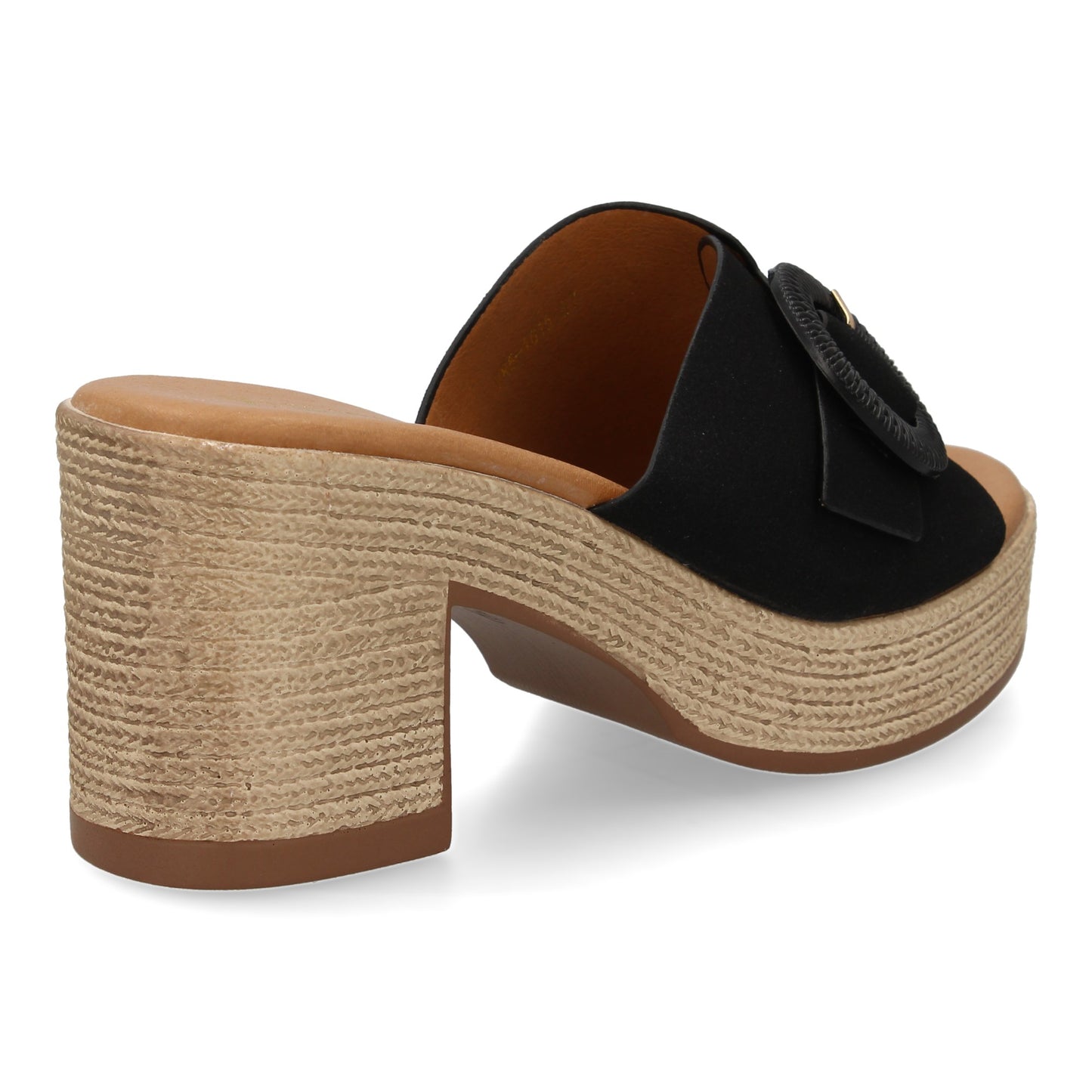 Heeled Clog with Decorative Buckle