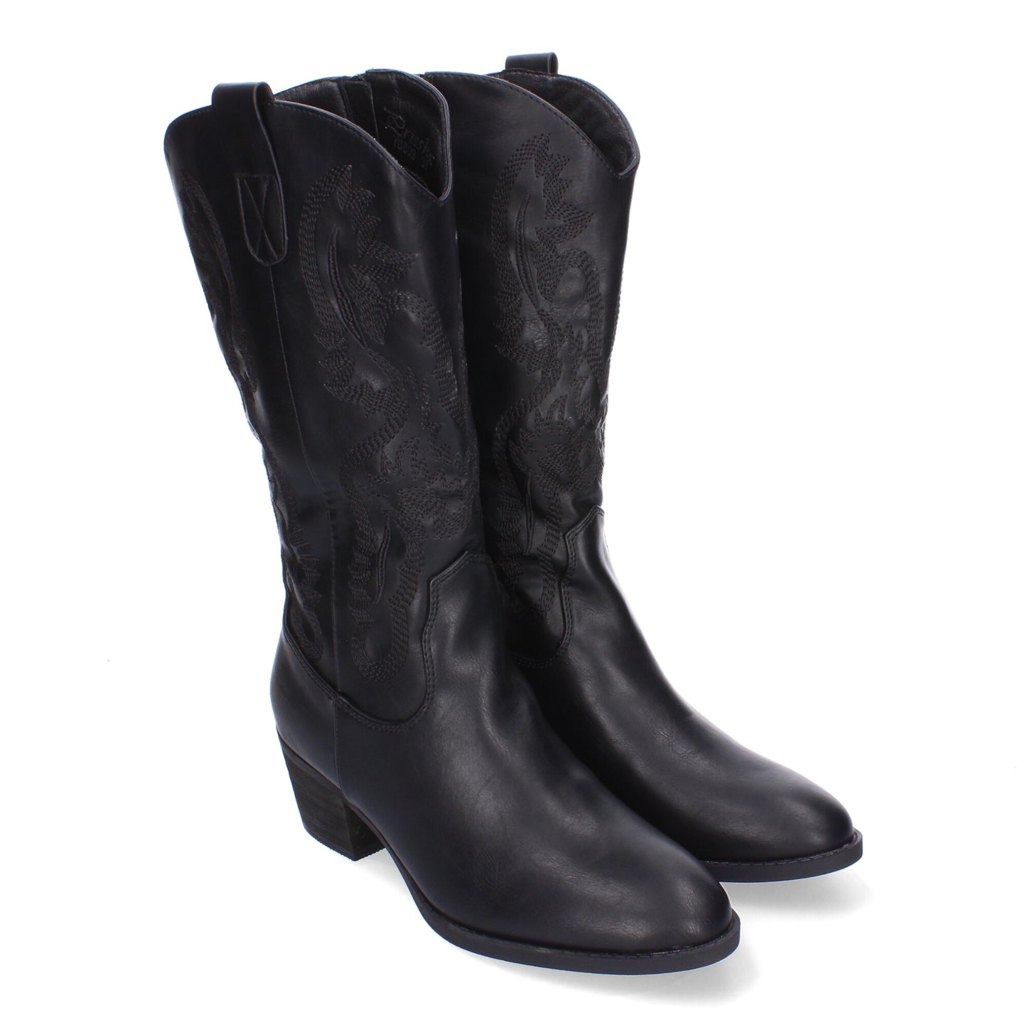 Bota Campera para Mujer con Bordado y Cierre de Cremallera