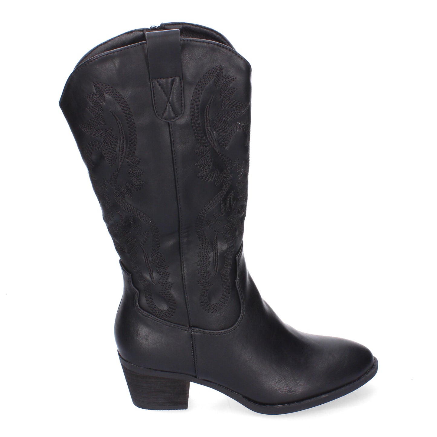 Bota Campera para Mujer con Bordado y Cierre de Cremallera