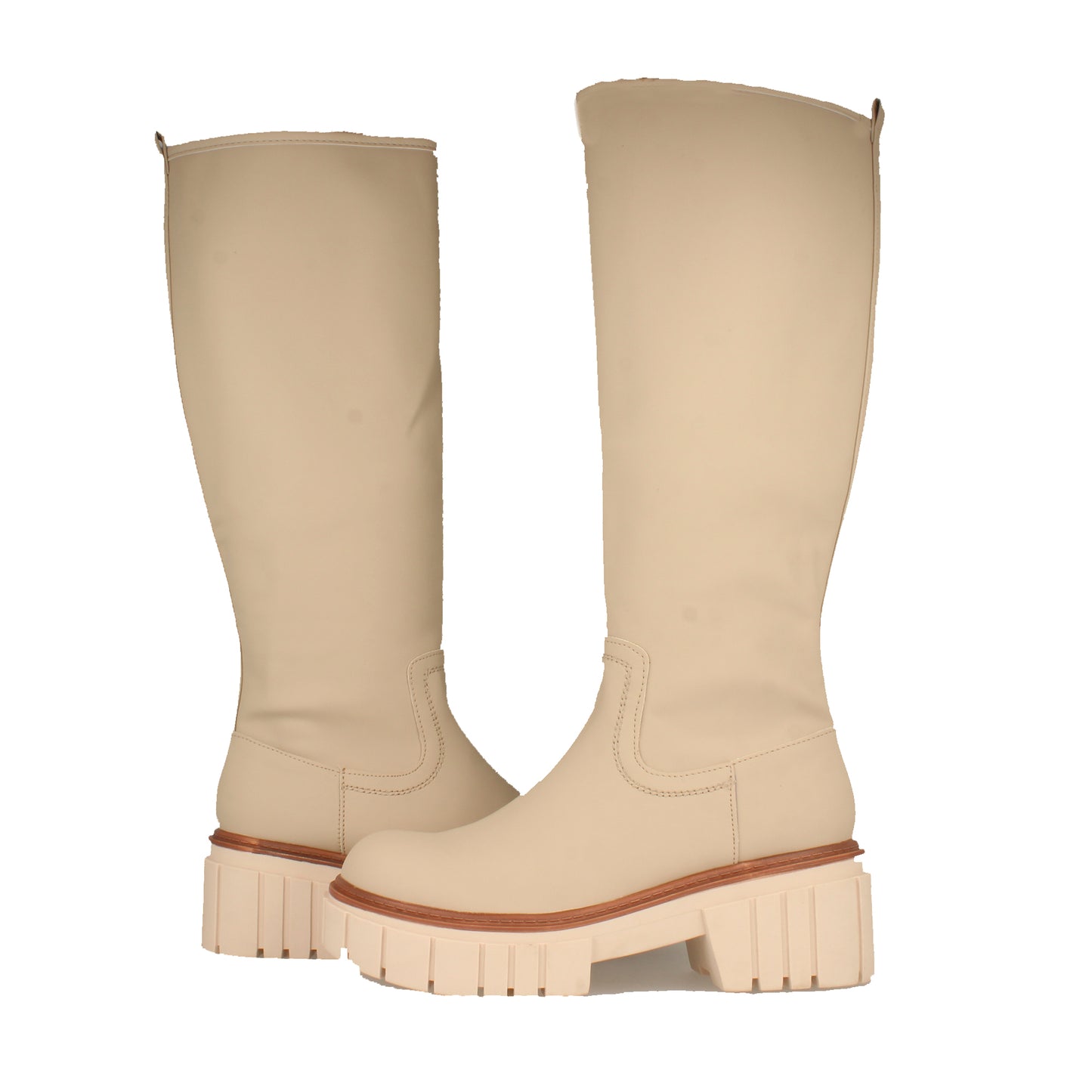 Bota de Agua para Mujer con Plataforma y Cremallera