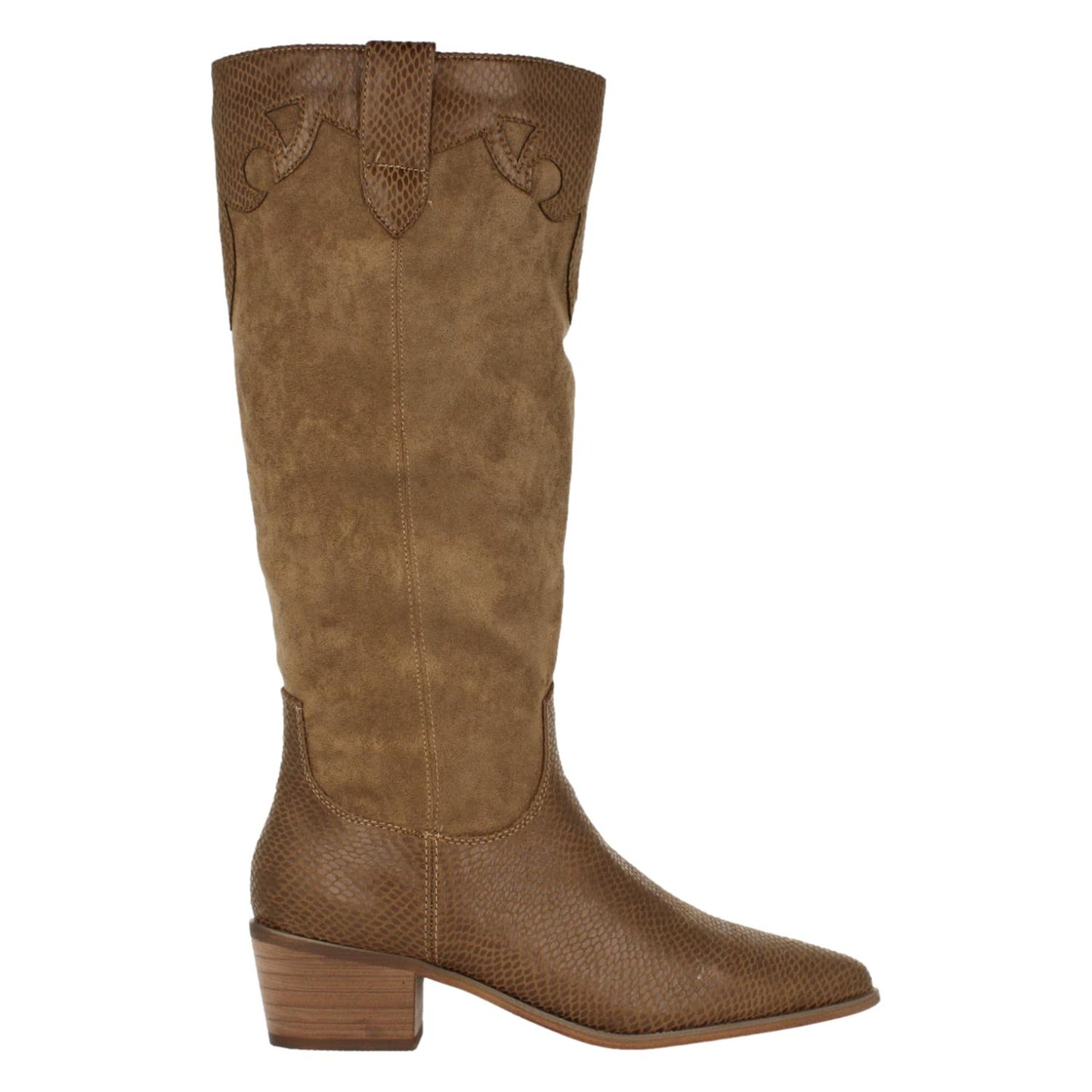 Bota de Tacón Mujer Estampado de Serpiente