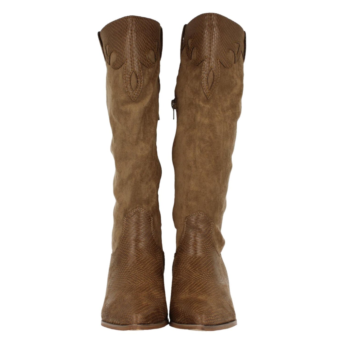 Bota de Tacón Mujer Estampado de Serpiente