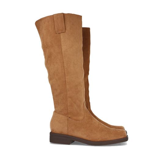 Bota Plana Casual para Mujer con Cremallera