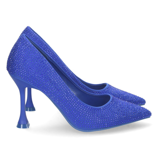 Zapatos de Tacón Fino con Strass para Mujer