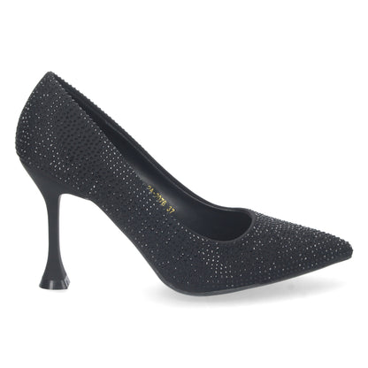 Zapatos de Tacón Fino con Strass para Mujer