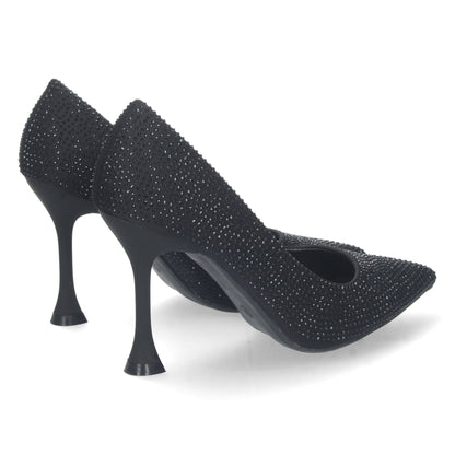 Zapatos de Tacón Fino con Strass para Mujer