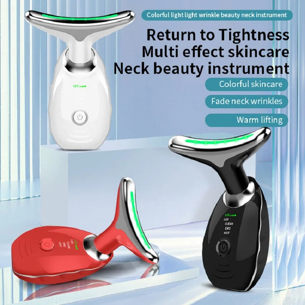 Revitalise Your Skin with the Neck Face Beauty Device - LED Photon Therapy Massager