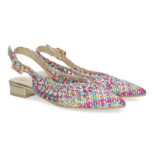 Zapato Plano de Mujer Estilo Salón con Cierre de Hebilla