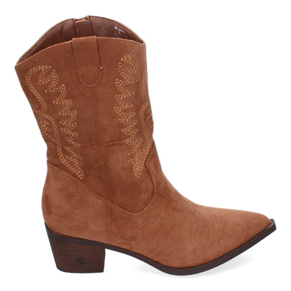 Bota Campera para Mujer con Bordado y Cremallera