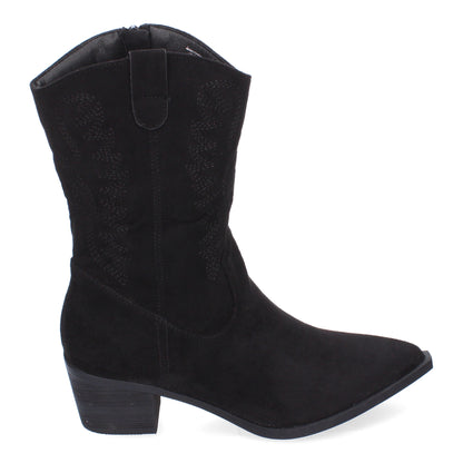 Bota Campera para Mujer con Bordado y Cremallera