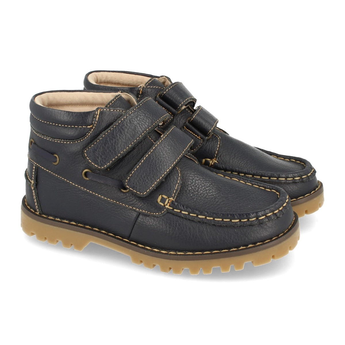 Boys' Boat Shoes A1223-L with Velcro Closure